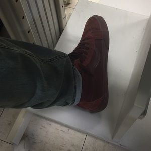 Burgundy Vans